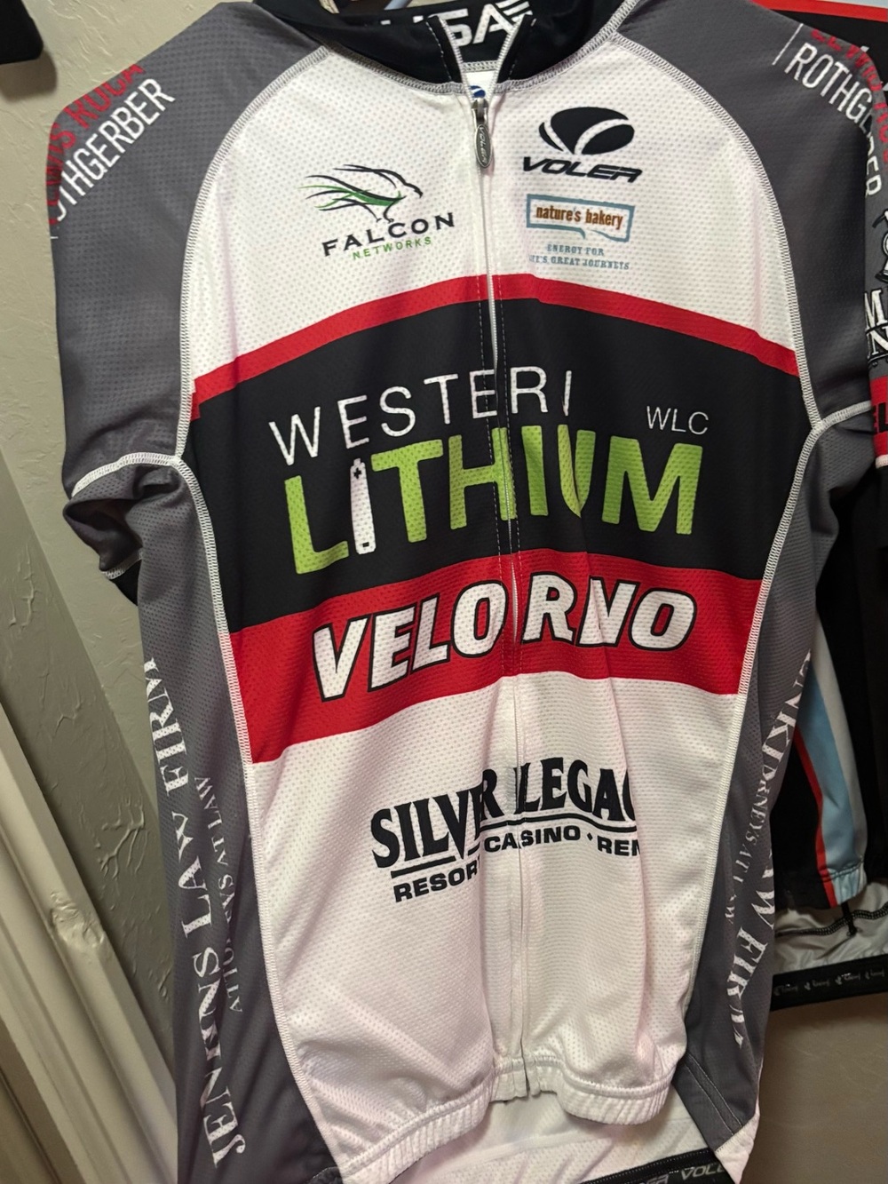 Voler Western Lithium Veloreno Cycling Jersey Mens Large USA Full Zip
